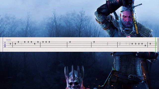 TOSS A COIN TO YOUR WITCHER - Mandolin Easy Tabs Tutorial! With Accompaniment! смотреть онлайн