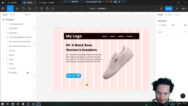 Simple Web Design Layout using Figma - UI/UX смотреть онлайн
