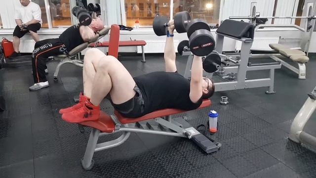 Жим гантелей поочередно смотреть онлайн