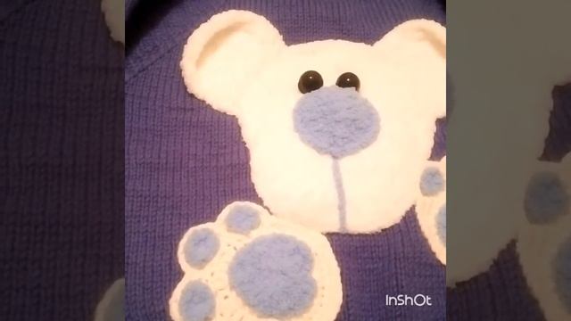 Вяжем аппликацию "Медвежонок" (мордочка) -1часть смотреть онлайн