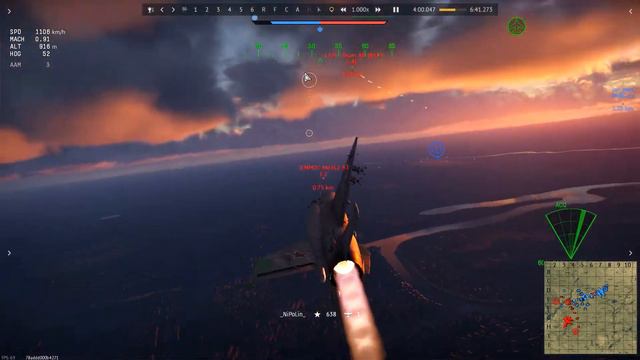 =War Thunder= MIG-21SMT+ACE COMBAT OST смотреть онлайн