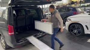 пандус, аппарель для инвалидных колясок, велосипедов, мотоциклов Тип 1, складная, с ручками