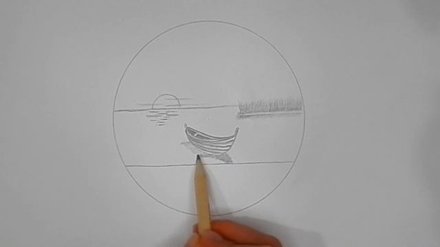 Рисуем МИНИ ПЕЙЗАЖ ЛОДКА НА ЗАКАТЕ/1111/Draw A MINI LANDSCAPE BOAT AT SUNSET смотреть онлайн