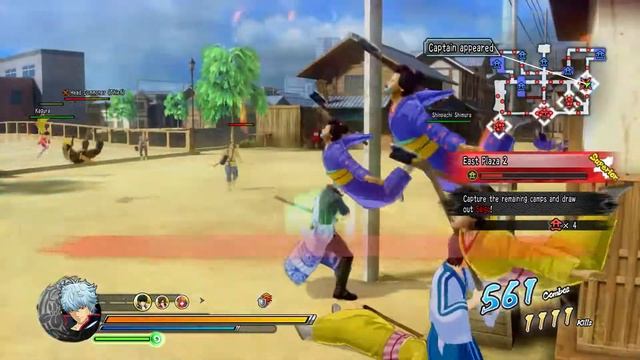 PS4 Gintama Rumble Story mode part 10 kabukicho's Four deities Yorozuya vs Saigo смотреть онлайн