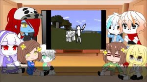 реакция персонажей из андертейл на "майнкрафт для нубов // гача клуб // gacha kichyne