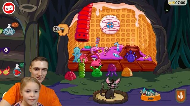 Убегаем от монстра в игре Run Sackboy! Run! и варим волшебное зелье для ведьмы! смотреть онлайн