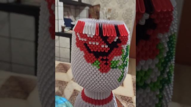 Модульное Оригами Большая Напольная Ваза. 3d Origami Vase смотреть онлайн
