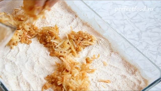 Насыпной яблочный пирог - рецепт. Насыпной пирог с яблоками смотреть онлайн
