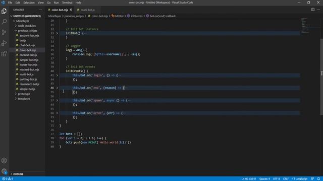 Minecraft Bot Displays Color in Chat | Mineflayer.js Guides Ep.6 смотреть онлайн