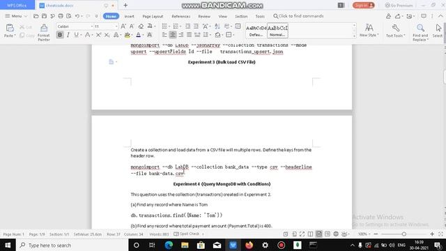 MongoDB Experiment-1 (Create Database; Create Collection & Insert Record) смотреть онлайн