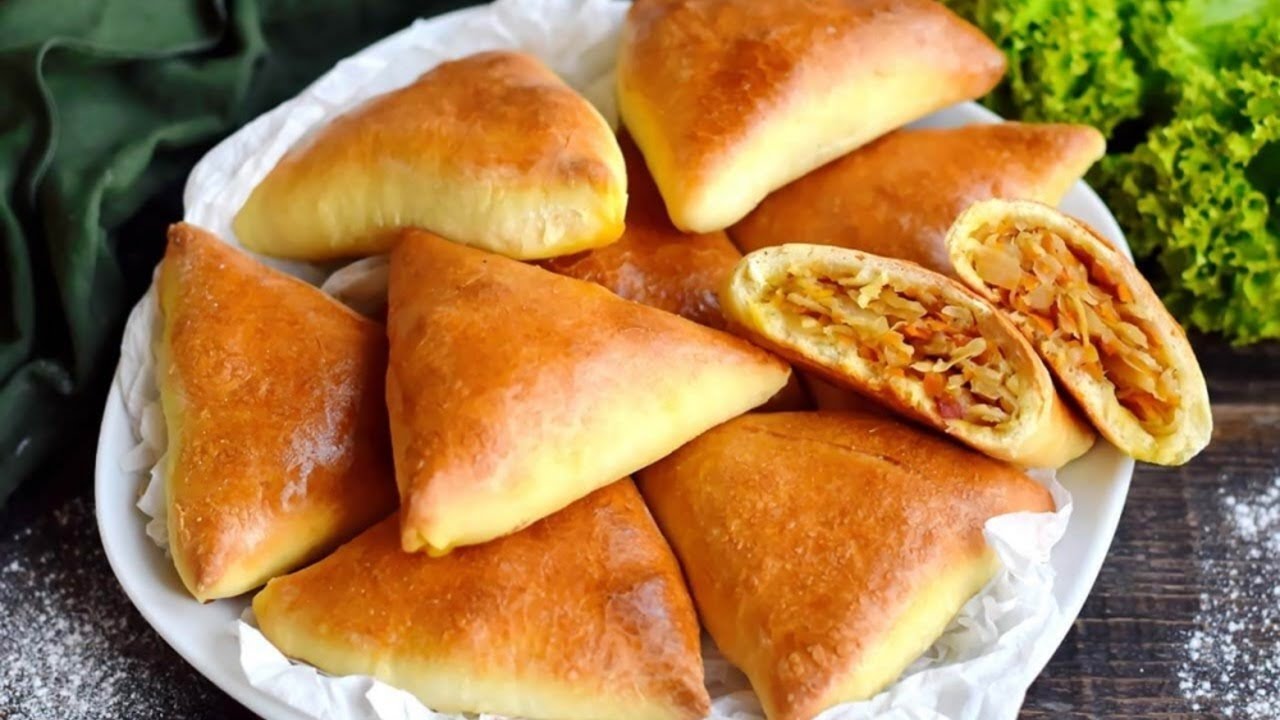 ВКУСНЫЕ ПИРОЖКИ с капустой в духовке ? Как сделать тесто на дрожжах РЕЦЕПТ — Нежное тесто с дрожжам смотреть онлайн