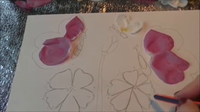 Бабочка из лепестков роз смотреть онлайн