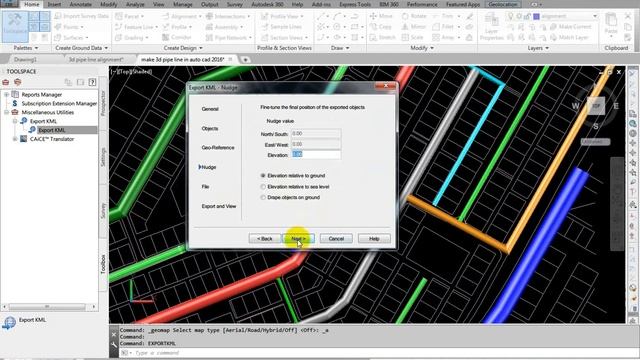 how to Export Civil 3D 2016 Drawing to Google Earth смотреть онлайн