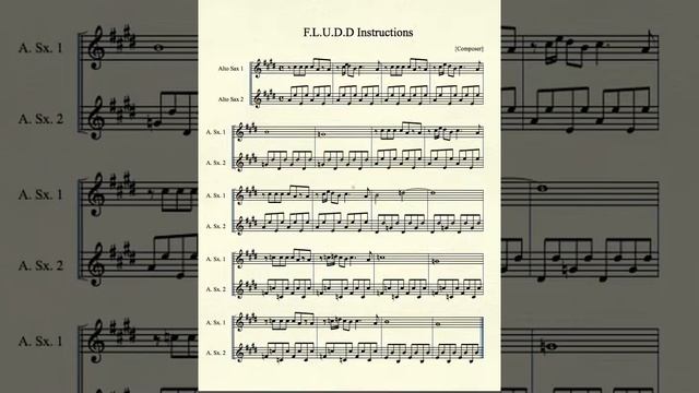 FLUDD Instructions for Alto Sax смотреть онлайн