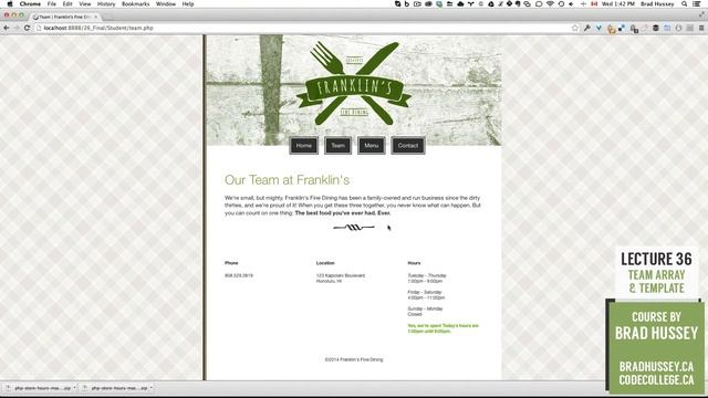 Team Member Array & Template [#36] Code Dynamic Websites with PHP смотреть онлайн