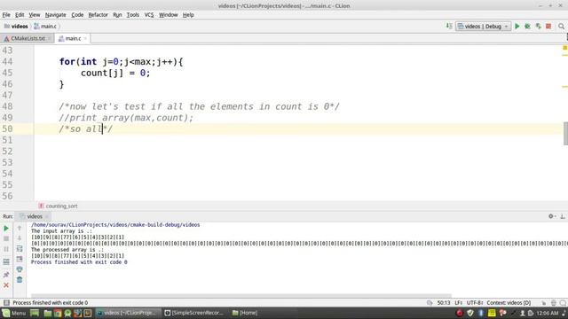 Counting Sort | C program Simplified | Step by Step смотреть онлайн