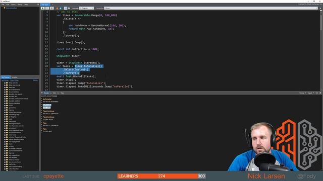 S0078 - writing a parallel async pipe for large amounts of short lived tasks in c# смотреть онлайн