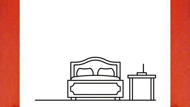 كيفية رسم غرفة نوم سهله خطوة بخطوة للمبتدئين / رسم سهل / تعليم الرسم للمبتدئين / bedroom drawing смотреть онлайн
