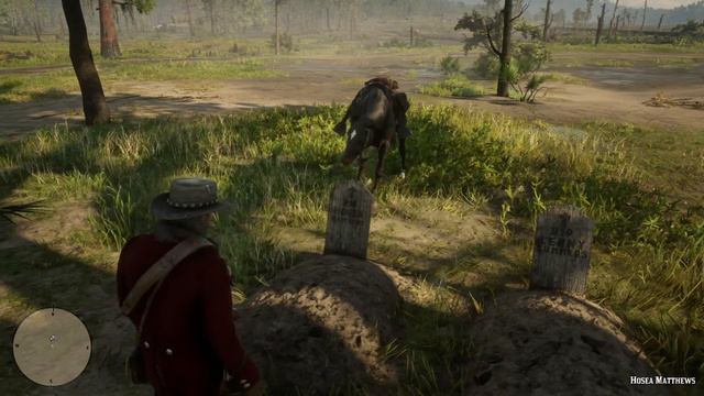 RDR 2 - John visits Lenny, Hosea and Arthur's graves (100% Completion Cutscene) смотреть онлайн