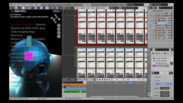 Blender Stream - Megaman Helmet - Weapon Select Effect [Shader Node Stream] смотреть онлайн