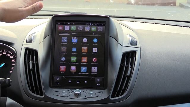 Магнитола в стиле Tesla на Ford Kuga 2013+ #MegaZvuk смотреть онлайн