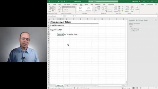 Import PDF to Excel with Power Query