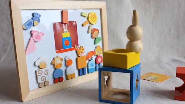 Головоломка Застенчивый кролик Магнитная мозаика Ферма