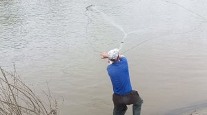 Кастинговая сеть.Рыбалка по быстрому.