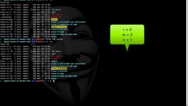 Sesión 2: Comando chmod - cómo usar la línea de comandos de Unix y GNU/Linux por Alex Arriaga смотреть онлайн