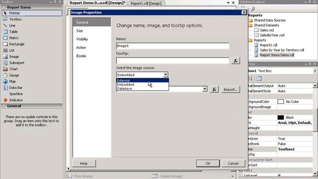 Adding a Textbox, Image, Line, Rectangle, and Subreport to a Report | Reporting смотреть онлайн