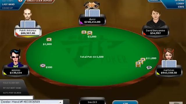 How to make 1 million clicking a mouse on Full Tilt Poker,Trex313 tbl, part 1 of 5 смотреть онлайн