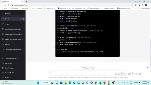 ChatGPT Excel To PowerPoint Example смотреть онлайн