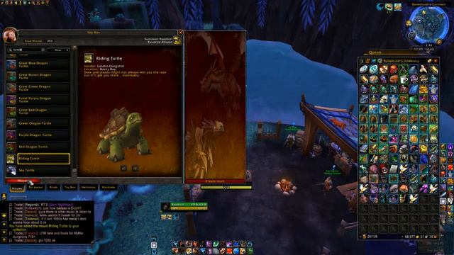 Riding Turtle Mount WoW смотреть онлайн