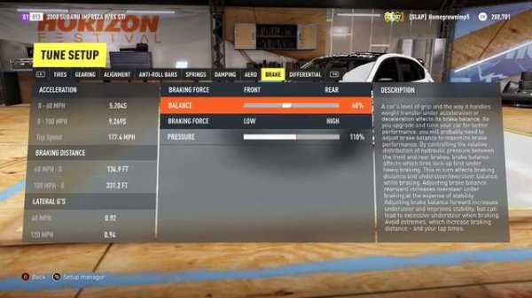 Forza Horizon 2- 2008 Subaru Impreza WRX STI- Drift Build