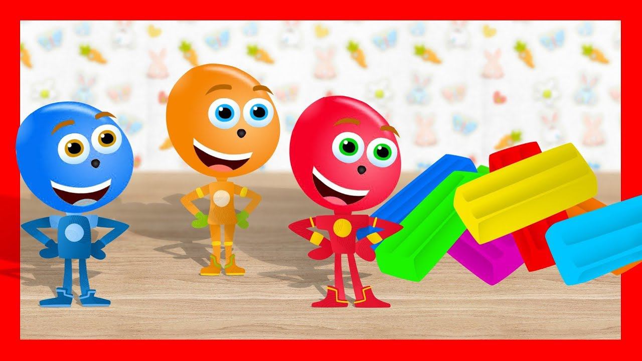 Разноцветный ПЛАСТИЛИН - Лепим пластилиновые Фиксики. Обучающее видео о лепке смотреть онлайн