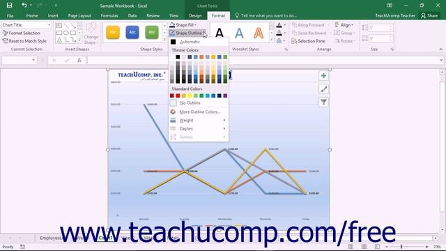 Excel 2016 Tutorial Applying Shape Styles Microsoft Training Lesson смотреть онлайн