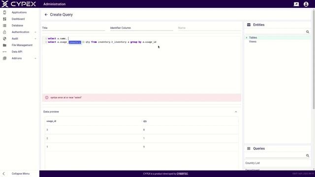 3.3 CYPEX Database Section - Generate a Query | CYBERTEC PostgreSQL Rapid App Dev смотреть онлайн