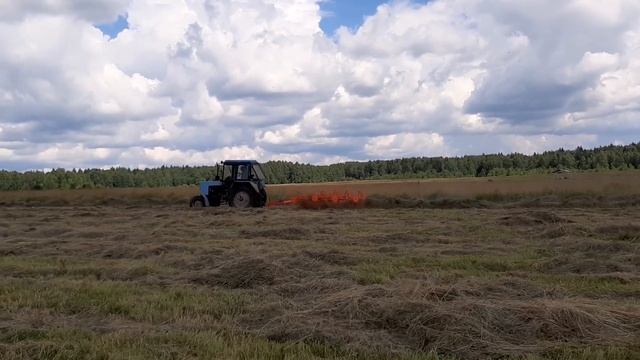 Грабли Харвест SWR9 в работе. смотреть онлайн