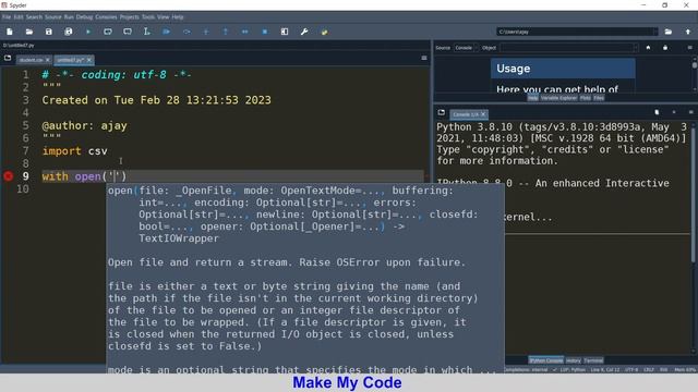 Reading CSV file in python #62 смотреть онлайн