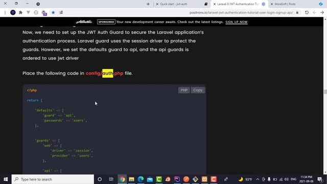12 # install jwt and configuration смотреть онлайн