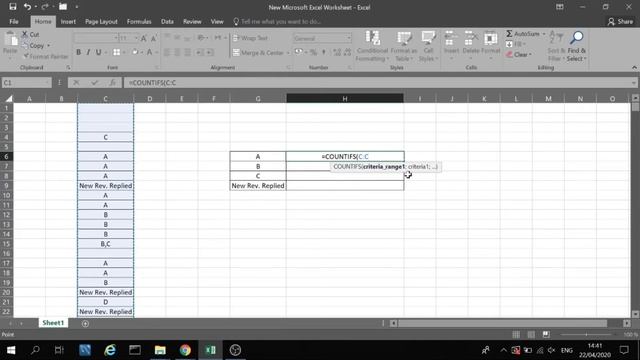How to count a word or letter in a range in Excel - COUNTIFS смотреть онлайн