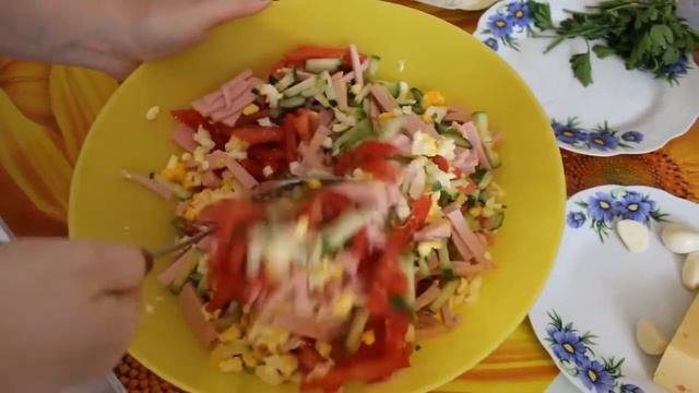 Вкусный простой салат смотреть онлайн