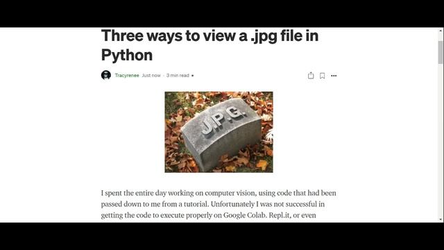 Three ways to view .jpg files in Python - blog post смотреть онлайн