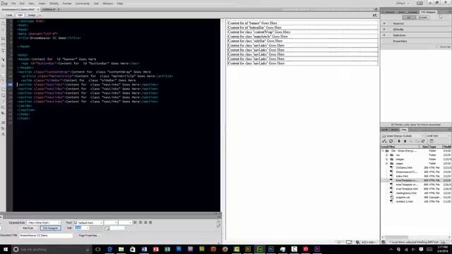 9. Demonstration of adding CSS snippets in Dreamweaver CC смотреть онлайн
