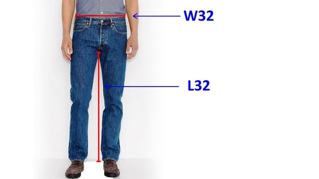 Qué significa talla W32 L32 o 32x32 en pantalones смотреть онлайн