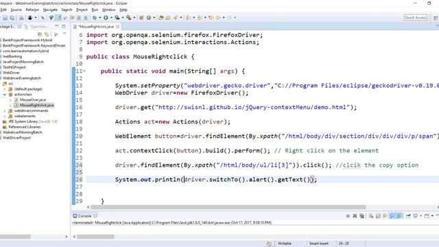 Actions Class in WebDriver смотреть онлайн