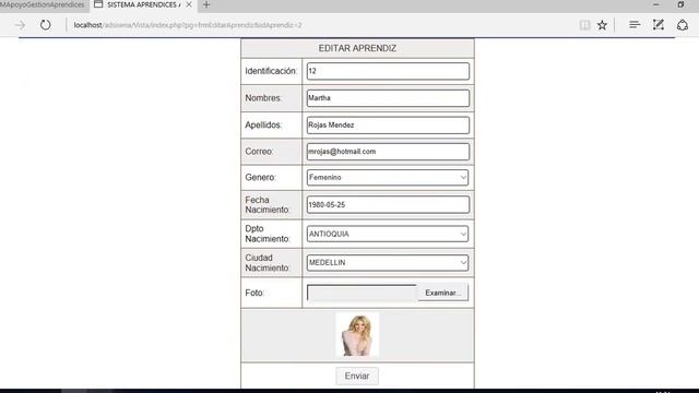 Aplicación Web PHP GestionAprendices смотреть онлайн