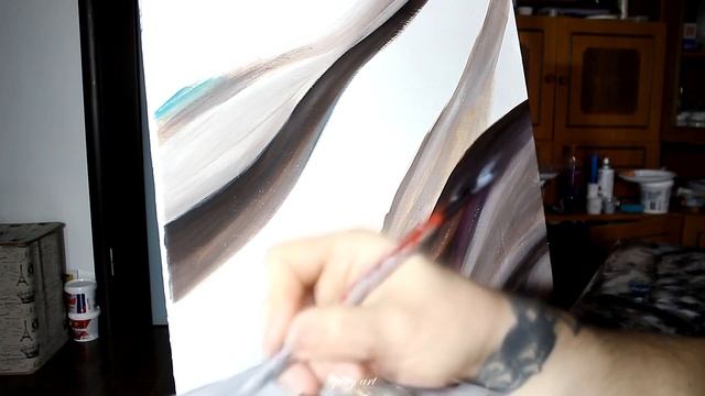 Абстрактная Картина / Масляные Краски / Поталь смотреть онлайн