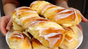 Пуховые БУЛОЧКИ С ТВОРОГОМ Как приготовить нежное, воздушное тесто на ряженке ПРОСТОЙ РЕЦЕПТ