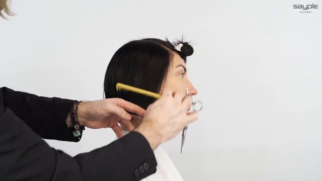 Стрижка градуированный боб.Курсы парикмахера смотреть онлайн